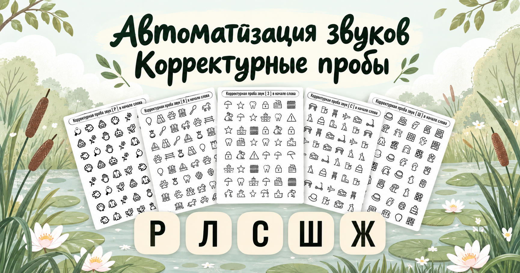 Обложка материала «Корректурные пробы. Автоматизируем трудные звуки.