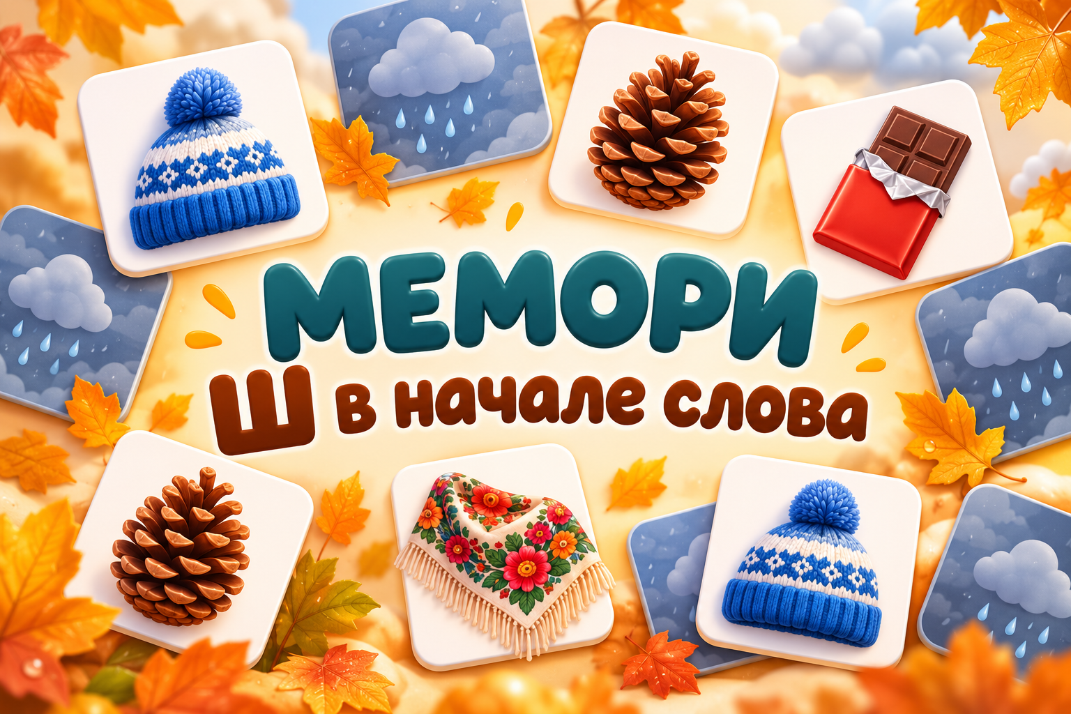 Обложка материала «Мемори звук Ш в начале слова»